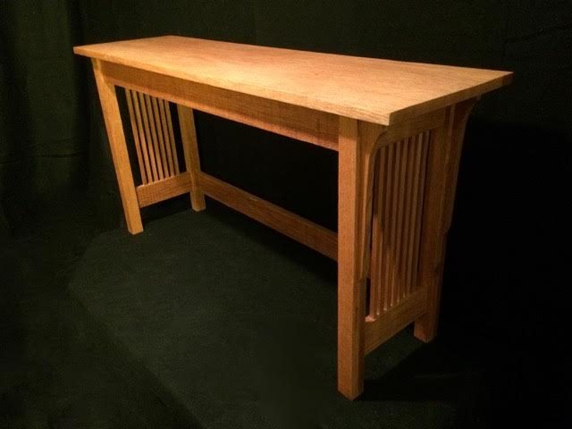 White Oak Sofa Table